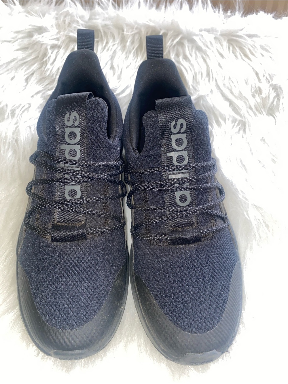 adidas Black Knit Slip-On Athletic Sneakers